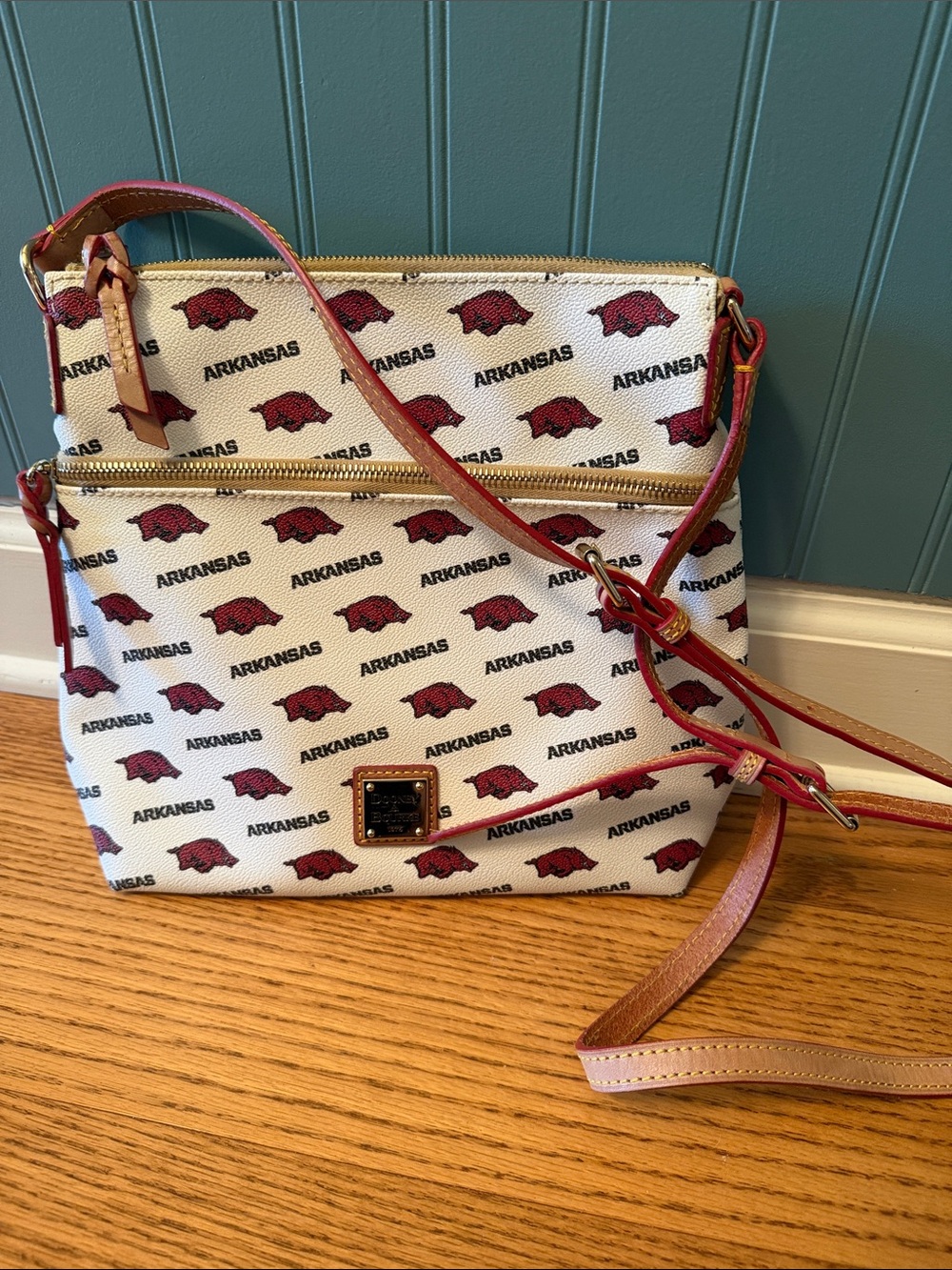 Dooney & Bourke Arkansas Crossbody Bag - White and Red